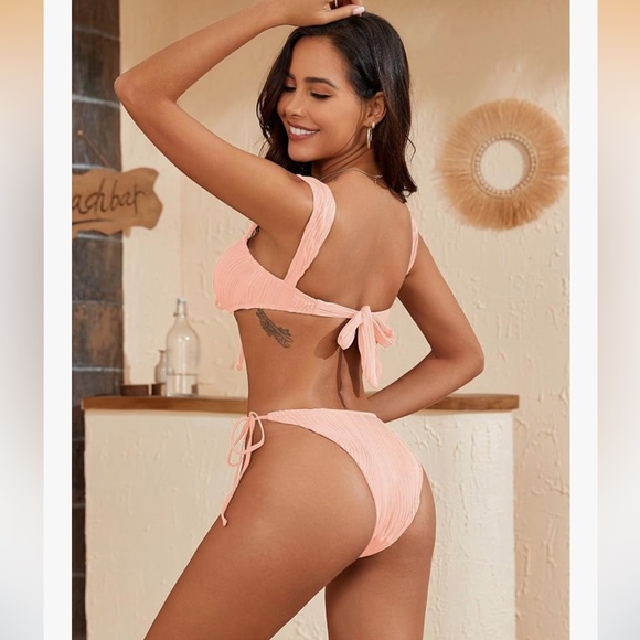 Zaful Coral Bikini Set - Picture 2 of 8